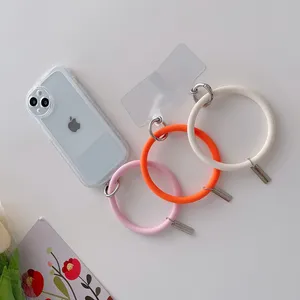 Hot Selling Key Ring Strap Anti Theft Universal Big Round Bracelet Ring Strap Phone Lanyard For Girls