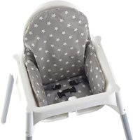 Housse de siège haute pour bébé, couvre-siège avec coussin lavable, pliable, pour chaise haute