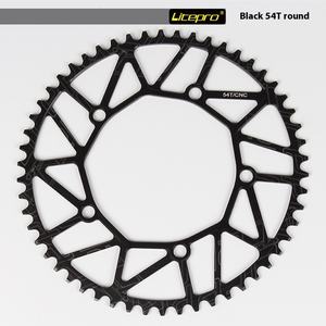 จานโซ่จักรยานพับได้ Litepro LP แบบแผ่นเดียว 50/52/54/56/58 ฟัน แบบฟันบวกและฟันลบ พร้อมขาจานอะลูมิเนียมอัลลอยด์ P8 Sra683 <span class=keywords><strong>Jp8</strong></span> - Product Image 1