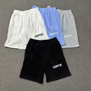 Shorts en coton à cordon de serrage pour hommes, style décontracté et ample, imprimé Alcatraz, nouvelle collection été, marque de mode streetwear hip-hop, coupe courte - Product Image 1