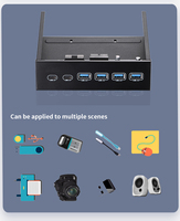 New 5.25" Drive Bay SATA 4-Port USB 3.0 + 2-Port Type-C 5GBps Transfer Rate Computers Durable Aluminum Alloy 1-Year Warranty