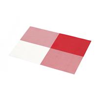 Set de table rectangulaire en PVC tissé de haute qualité, classique, écologique, aux couleurs vives et coordonnées