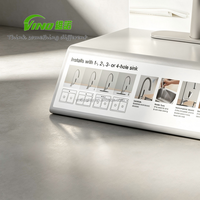 Support de présentation multifonctionnel pour robinet de cuisine, logo personnalisé, en métal, moderne, pour robinet mélangeur de cuisine VINO, 3 en 1, 2 kg