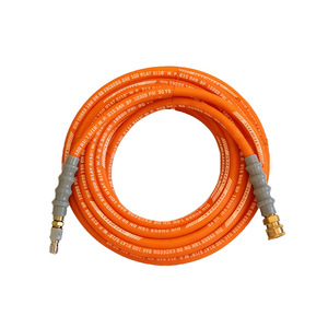 Tuyau de nettoyage haute pression Interflex 3/8 à connexion rapide, orange, pour lave-auto - Product Image 1