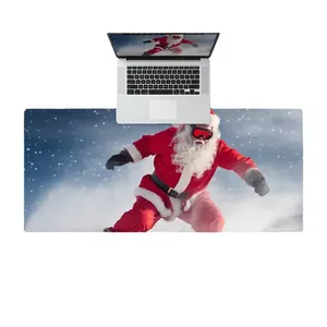 Vendita calda di natale tappetino per Mouse per Laptop Non Slip prodotti di trasferimento a caldo personalizzato tappetino per Mouse grande impermeabile