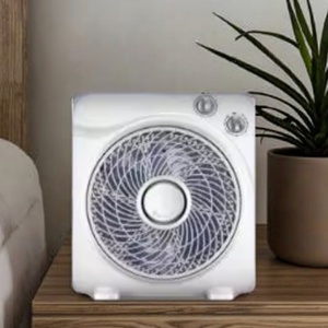 Ventilador Clásico Tipo Caja - Ventilador de Piso de 10 Pulgadas con 3 Ajustes de Velocidad para Ahorro de Energía - Product Image 5