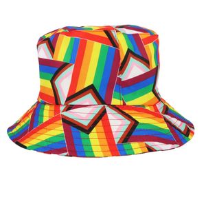 بيع بالجملة مخصص غير ثنائي فخر ثنائي الجنس أو ثنائي الجنس أو البوليستر قبعات صياد بحافة واسعة قبعات فارغة - Product Image 3