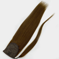 Extension de cheveux bruts 100% naturels, postiche de queue de cheval, non traité, vente en gros