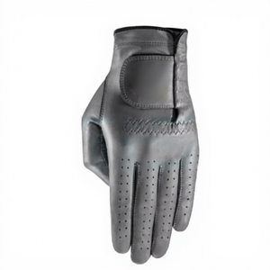 MUDASSAR SPORTS Men's Genuine Leather Golf <b>Gloves</b> Non-Slip Grip <b>Moisture</b> Wicking Fabric Buckle Closure-Custom Design Available - Product Image 1