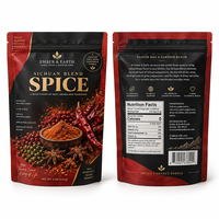 Sachets personnalisés imprimés pour poudre d'épices, sachets refermables de qualité alimentaire, emballages pour poudre d'assaisonnement