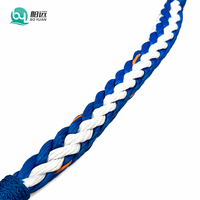 Cordage d'amarrage marin HMPE haute résistance, 12 brins, 24 mm, 30 mm, 34 mm, corde flottante tressée UHMWPE haute ténacité, corde de remorquage pour bateau et navire