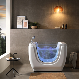 อ่างอาบน้ำสปาควบคุมอุณหภูมิแบบหรูหราอ่างน้ำวนอะคริลิคแบบอิสระ - Product Image 1