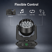 Luz Móvil LED de 300W RGBW 4 en 1 DMX512, Iluminación de Escenario de 24 Canales, Luz de Haz para DJ, Discoteca, Conciertos