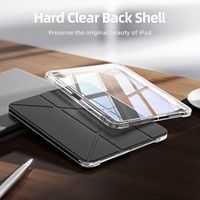Étui transparent Y Fold avec porte-crayon pour iPad Mini 7 Étui détachable