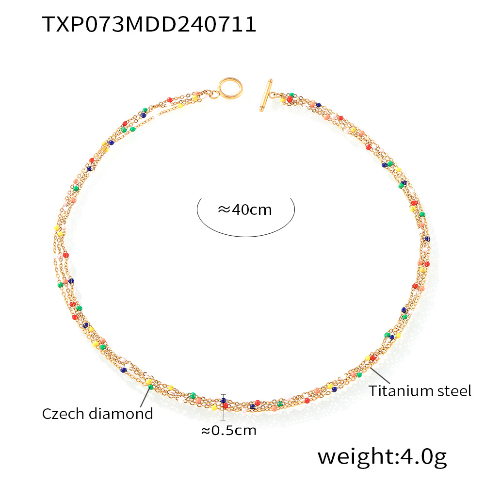 TXP073 necklace-Gold