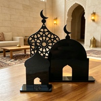 Décorations de table pour Ramadan et Aïd, décorations islamiques pour la maison, ornements lune et étoile pour les fêtes
