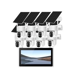 8ch 5mp Solar <b>Wireless</b> Nvr Kit With 4mp Solar Security <b>Camera</b> System 10inch Monitor Cctv Solar Wifi <b>Camera</b> System KiT - Product Image 1