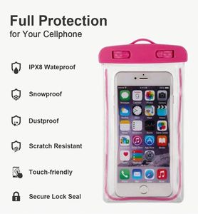 Funda/Estuche Impermeable para Teléfono, Funda Flotante Impermeable para Celular, Bolsa Seca Universal Transparente de TPU a Prueba de Agua para Playa - Product Image 2