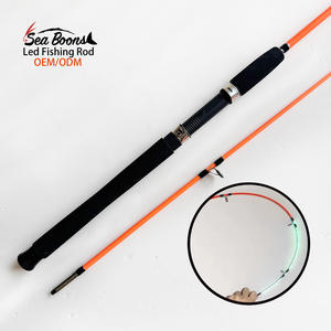 Yüksek kalite 1.35m-2.4m LED gece cazibesi balıkçılık için 2 bölümler ile balıkçılık çubuklar dayanıklı cam malzeme - Product Image 3