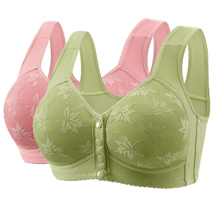 <span class=keywords><strong>Reggiseno</strong></span> Estivo da Donna Senza Ferretto, Stile <span class=keywords><strong>Canotta</strong></span>, Stampa Fantasia, Spalline Larghe, Chiusura Frontale, Traspirante, Taglie Forti, Nuovo Stile, Disponibile all'Ingrosso - Product Image 2