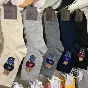 Dropshipping Products 2026 | Designer Cartoon Bear Pure Cotton <b>Socks</b> for Men, Breathable <b>Moisture</b> Proof Fashion Sports <b>Socks</b> - Product Image 2