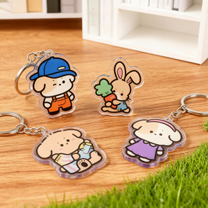 Custom <strong>Printed</strong> Acrylic Charms <strong>Key</strong> Chain Cartoon Anime Acrylic Keychain Pin Stand Transparent Epoxy Acrylic Keyring - Product Image 6