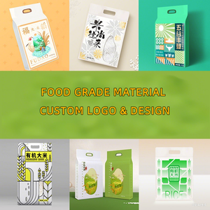 Sacs d'Emballage de Riz en Plastique à Fermeture Éclair Haute Qualité 1Kg 2Kg 5Kg 10Kg avec Logo Personnalisé Vente en Gros Sacs de <span class=keywords><strong>Grain</strong></span> et Farine avec Poignée - Product Image 3