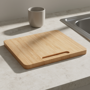 Tabla de cortar de madera de 10.5 x 13 pulgadas con asa para uso en encimera - Product Image 2