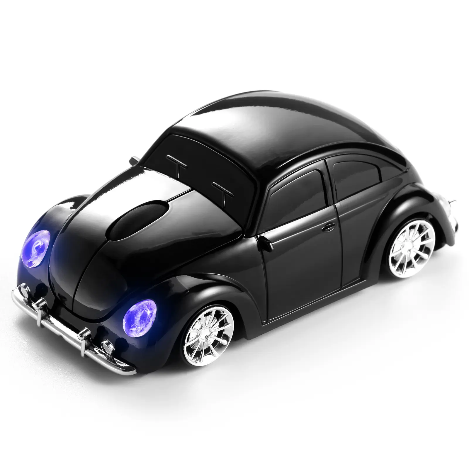 車の形をしたマウスUSB光学式ワイヤレスマウス1600DPIミニ3DコンピューターゲーミングマウスPCラップトップタブレットノートブックギフト用