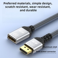 Câble d'extension DFX 8K 1M 4K 240Hz Mâle-Femelle DP Port Saver pour Moniteur de Jeu RTX PC de Bureau