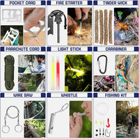 Kit de survie d'urgence populaire pour l'extérieur, 149 en 1, SOS en milieu sauvage, pêche essentielle, équipement de camping, trousse de premiers soins