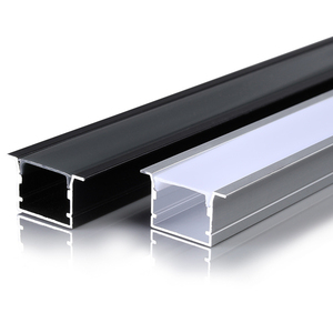 Perfil de alumínio para gesso led iluminação preto led canto alumínio perfil drywall montado extrusão de alumínio led - Product Image 1