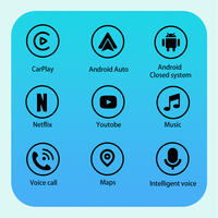 Boîte AI CarPlay sans fil, Android Auto, prend en charge YouTube, Netflix, interface de streaming intelligent, adaptateur de boîte de lecture multimédia pour Apple CarPlay