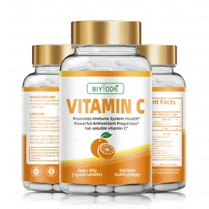 Biyode gmp grosir tablet multi vitamin c Kustom dan oem label pribadi kapsul vitamin organik