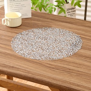 Tapete Antideslizante de PVC con Diseño Creativo de Semillas de Amapola, Estilo Europeo Simple, Moderno y Minimalista, con Estampado Dorado - Product Image 4