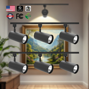 Lámpara de Riel LED COB de Alta Calidad, 30W, 3 Potencias, 5 Temperaturas de Color, con Certificación DLC para CRI>90, para Techo Comercial - Product Image 1