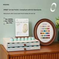 MODING – Kit de vernis à ongles en gel 48 couleurs, 3 GRATUITS, sans HEMA, gel crème, pour manucure professionnelle avec nuancier de couleurs