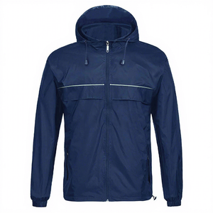 Zipper Up Closure Wear <b>Long</b> Sleeve Men's Rainwear <b>Jackets</b> Waterproof Durable Material With Hooded <b>Rain</b> Outerwear Coats - Product Image 1