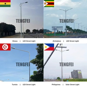 Tengfei Chine Fabrication Poteau d'Éclairage Public Solaire à Énergie pour Lampadaires Décoratifs - Product Image 6