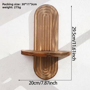 Hot Selling High Quality Eco-Friendly Boho Style Wooden <b>Wall</b> <b>Decorative</b> Designs HomeSmall Plant Stand - Product Image 3