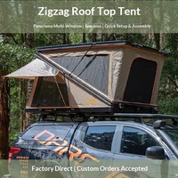 Tente de camping sur toit de voiture pour voyage en autonomie, tout-terrain, SUV, quatre saisons, imperméable 2000-3000mm, double couche, installation rapide