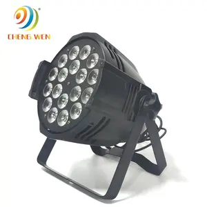 18 buah lampu led Par 4in1 RGBW lampu celup cahaya efek DJ DMX pesta acara guangzhou