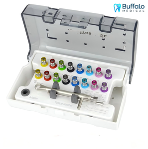 Kit Obeng Implan Gigi Buffalo Manual dari Baja Tahan Karat, Instrumen Bedah Mulut untuk Perbaikan Gigi Universal - Product Image 2