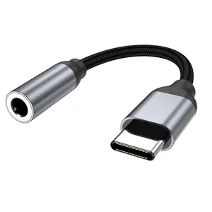 Jmax C型音频适配器USB C至3.5毫米耳机音频插孔适配器电缆
