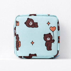 Bolsas de Almacenamiento de Toallas Sanitarias Coreanas con Diseño de Oso Adorable, Gran Capacidad, Bolsa Organizadora de Tampones para el Periodo Fisiológico, Mini Bolsa de Dibujos Animados para Niñas - Product Image 6
