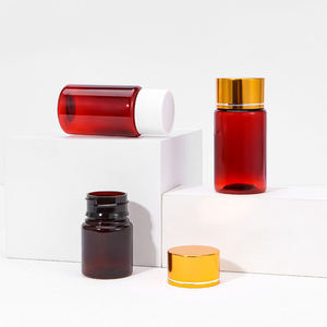 30ml 50ml <b>Empty</b> <b>Plastic</b> Electroplated <b>Bottle</b> with Screw Cap for Health Product Pill Tablet Capsule Medicine Powder Gummy - Product Image 5