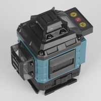 Niveau laser vert 16 lignes 4D auto-nivelant à 360 degrés, outil de mesure de construction de haute précision avec télécommande