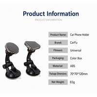 Support de téléphone magnétique universel à ventouse pour voiture, fixation tableau de bord et pare-brise, réglable à 360 degrés