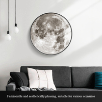 Lampe murale LED créative en forme de lune, style moderne et simple, pour couloir et salon, idéale pour les portraits et les décorations murales.