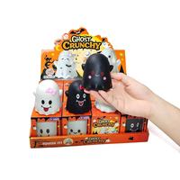 Nouveauté : Lot de 12 jouets fantômes Halloween, jouets squishy doux à presser, à remontée lente, mignons, cadeaux d'Halloween